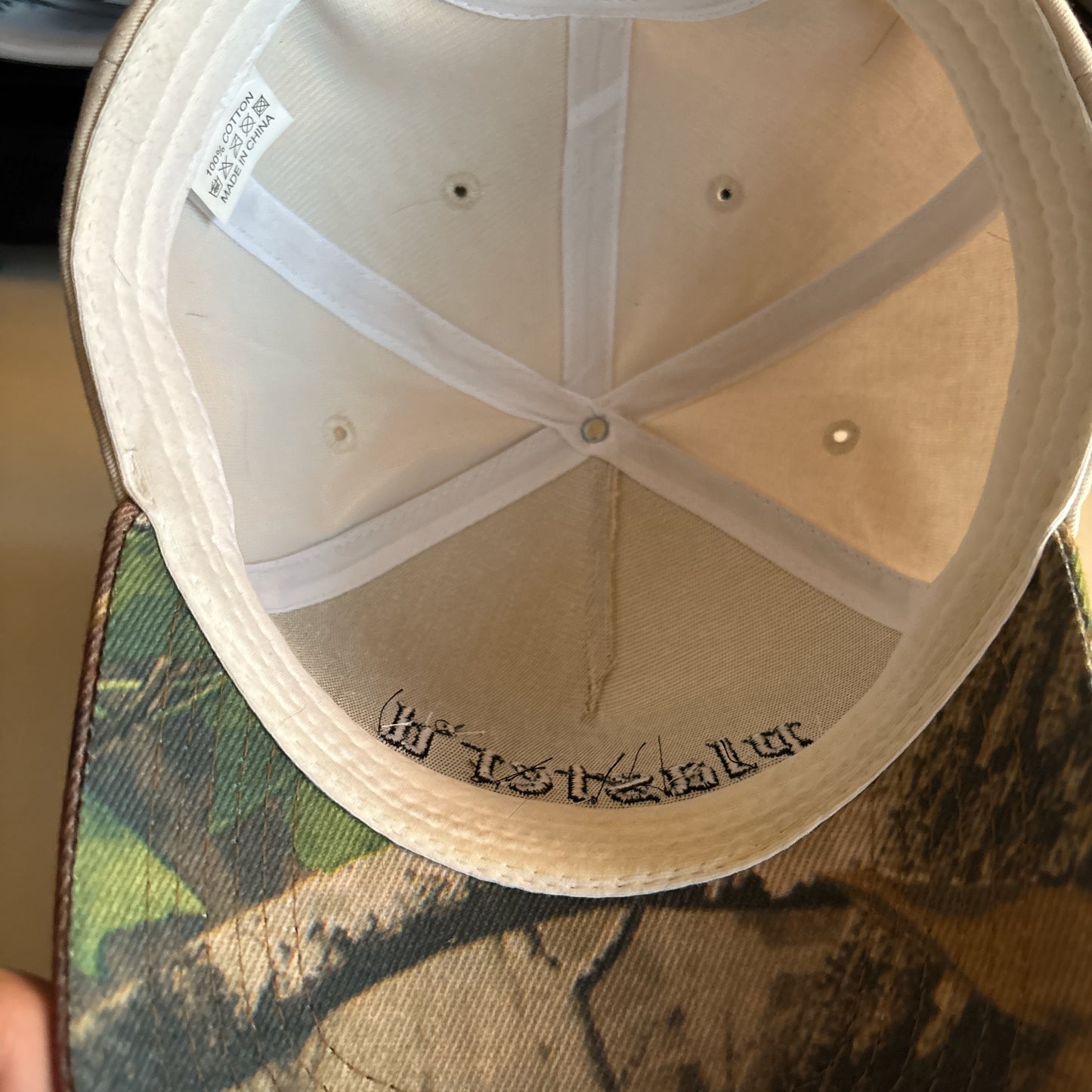 plaster’d | two-tone camo SnapBack | embroidered logo | old_e