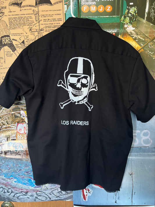 Plaster’d | Upcycled Cropped Button Down | Dickies