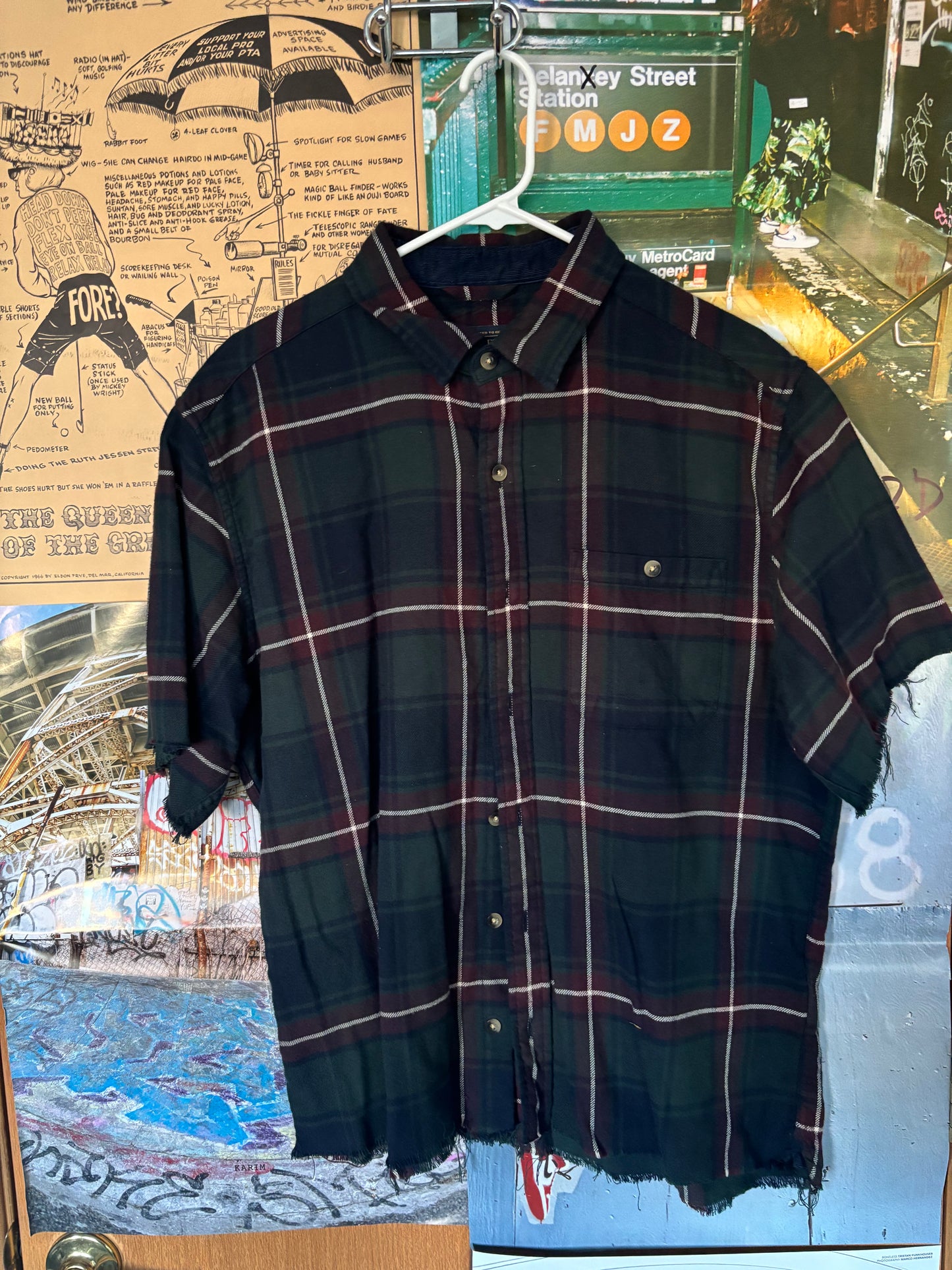 Plaster’d | Upcycled Cropped Button Down | Pendleton